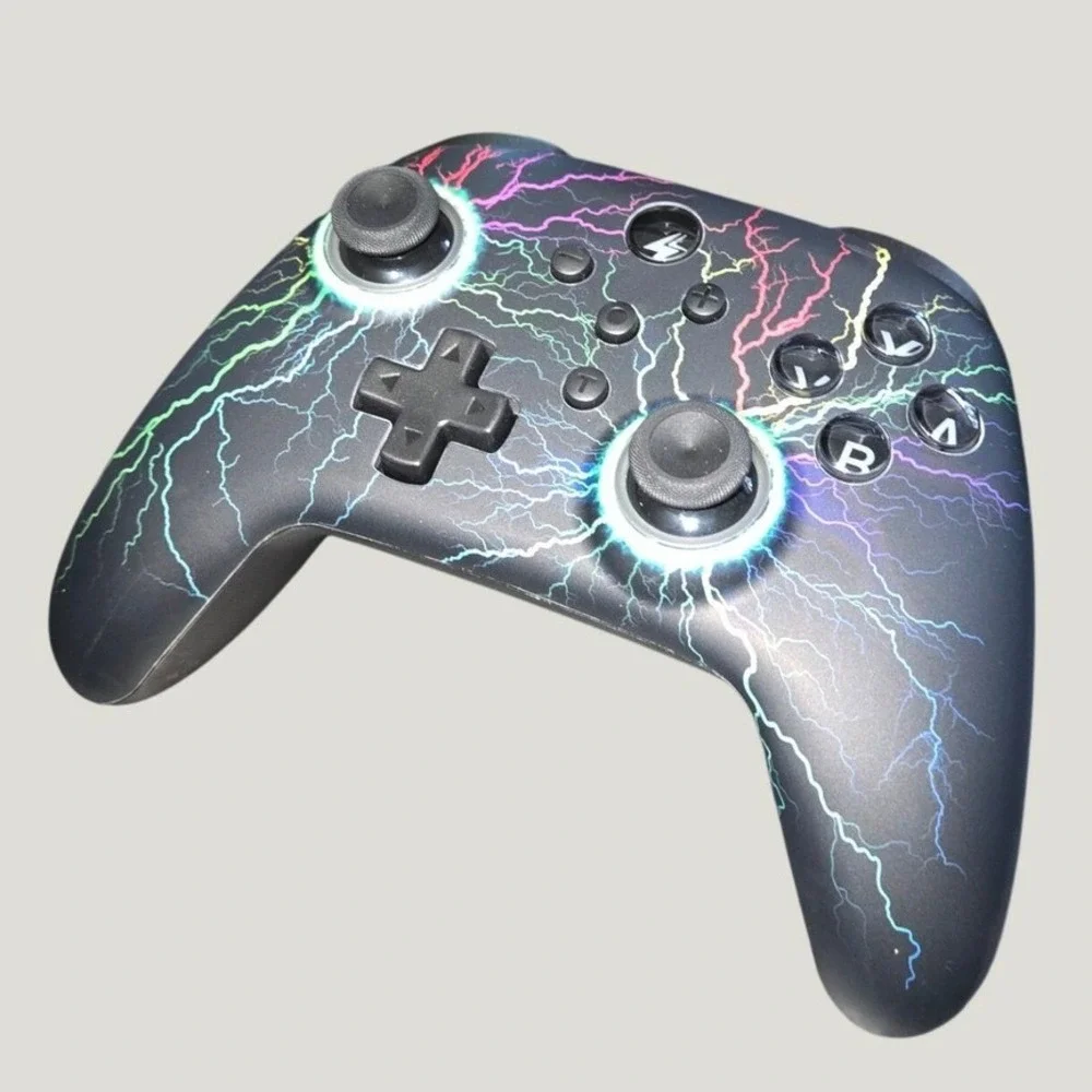 NC100 RGB Wireless Gaming Controller B01 Bluetooth Switch PC iOS Android Black
